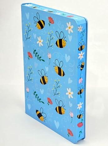 Bee- Utiful Thoughts Edge Printed Ruled Notebook (Sky Blue Size : 150 X 220Mm , 610Gms)