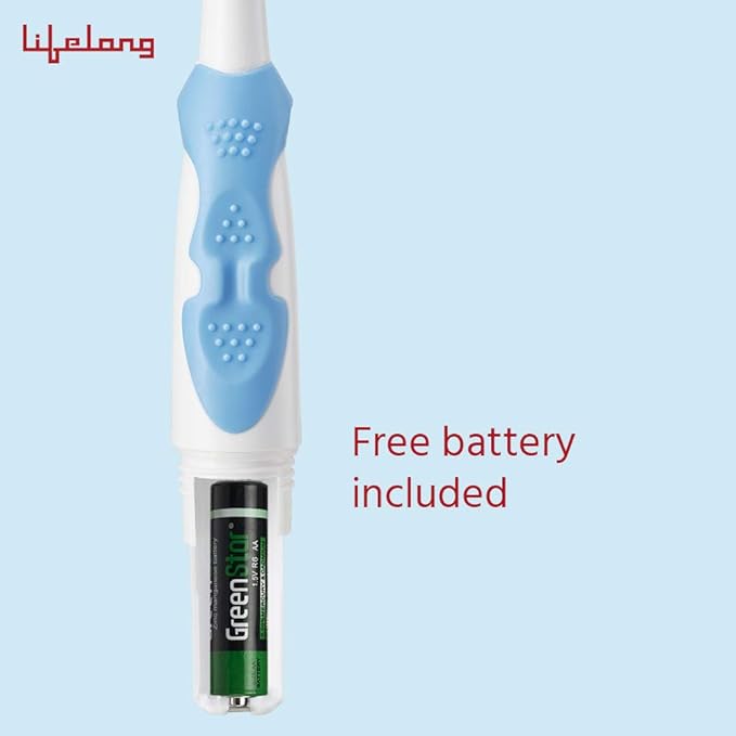 Lifelong LLDC09 Ultra Care Battery Operated Toothbrush With Replacement Head