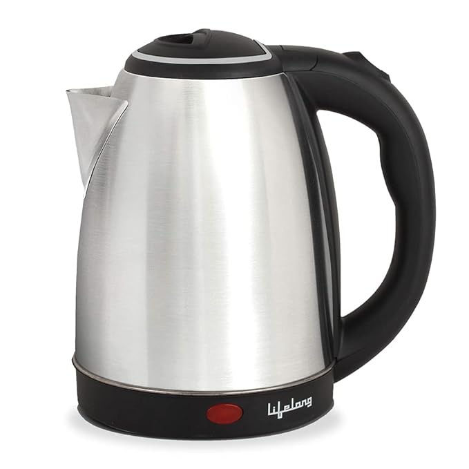 Lifelong LLEK15 Electric Kettle 1.5L with Stainless Steel Body, Easy and Fast Boiling of Water for Instant Noodles, Soup, Tea