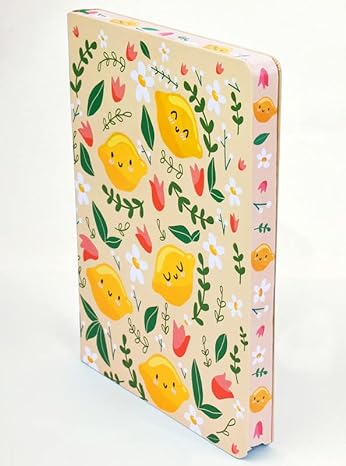 Citrusly Cool Edge Printed Ruled Notebook (Size : 150 X 220Mm, 610Gms) Large Yellow