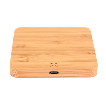 Wangari Pine 10 W Bamboo Wireless Charger with USB Hub | Sustainable | Eco-Friendly | Bamboo