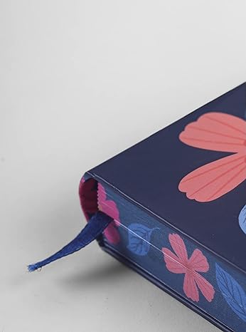 Bloom In Blue Edge Printed Ruled Notebook (Dark Blue Size : 150 X 220Mm, 610Gms)