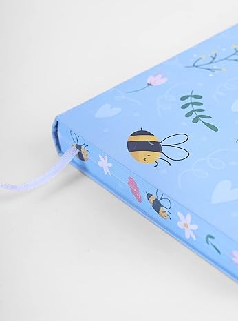 Bee- Utiful Thoughts Edge Printed Ruled Notebook (Sky Blue Size : 150 X 220Mm , 610Gms)