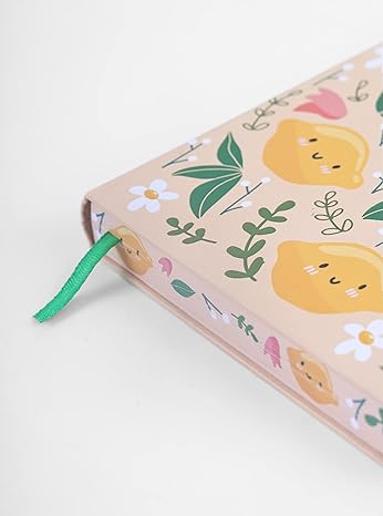 Citrusly Cool Edge Printed Ruled Notebook (Size : 150 X 220Mm, 610Gms) Large Yellow