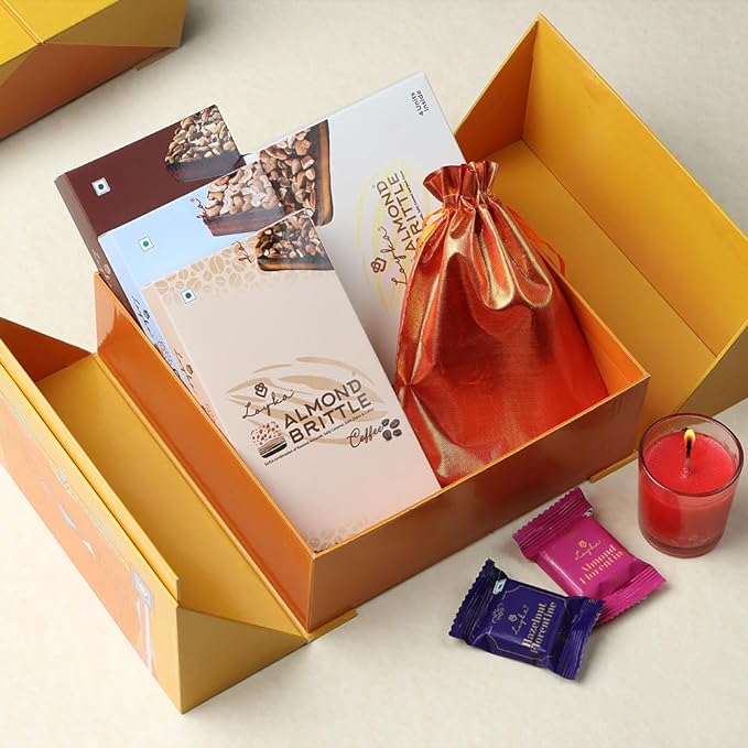 Open Simsim Box Gift Box | Assorted Premium Chocolate & Nuts Hamper | Choco & Dryfruit Delicacy | Gift for Diwali, Birthdays, Anniversary, or Any Occasion | Roasted Nuts (Almonds, Cashew, Hazelnut) | Luxury Pack