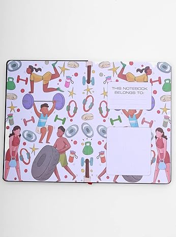 Fitness Freak Edge Printed Ruled Notebook (Brown Size : 150 X 220Mm, 610Gms)