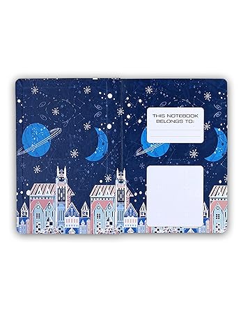 Dreamy Night Edge Printed Ruled Notebook (Blue Size : 150 X 220Mm, 610Gms)