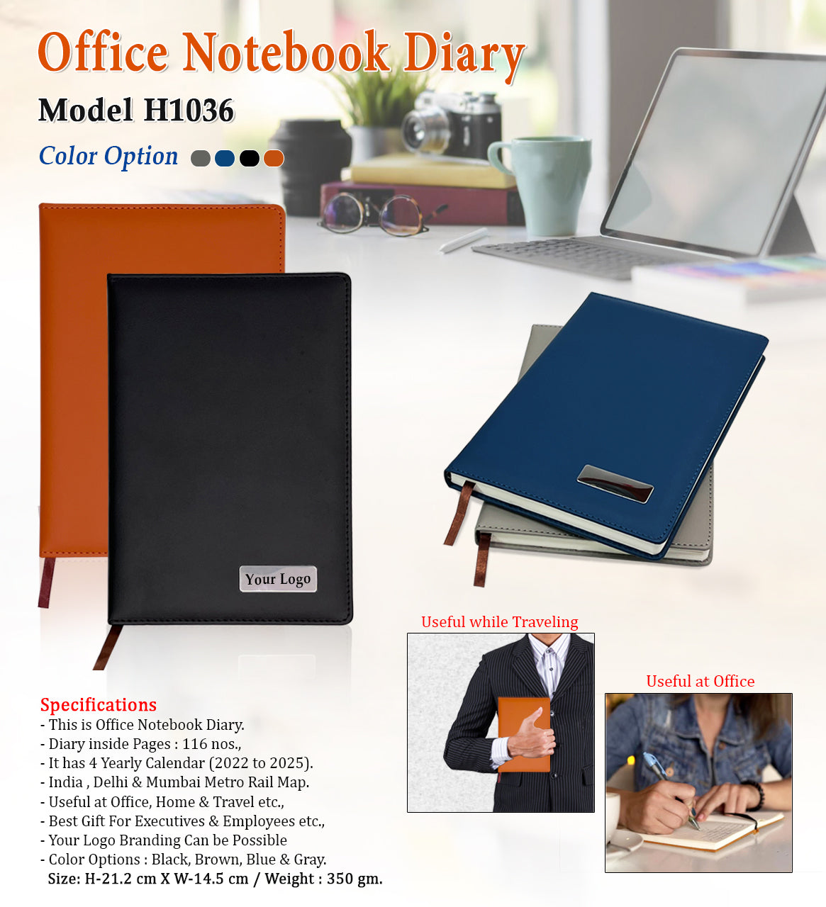 Office Notebook Diary