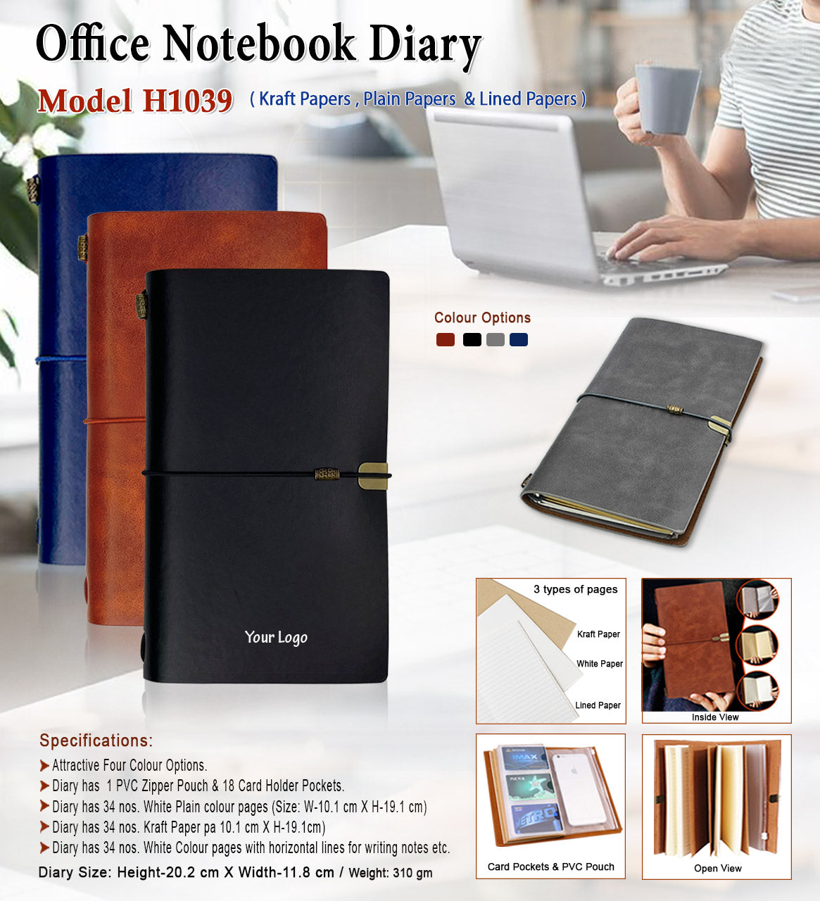 Office Notebook Diary