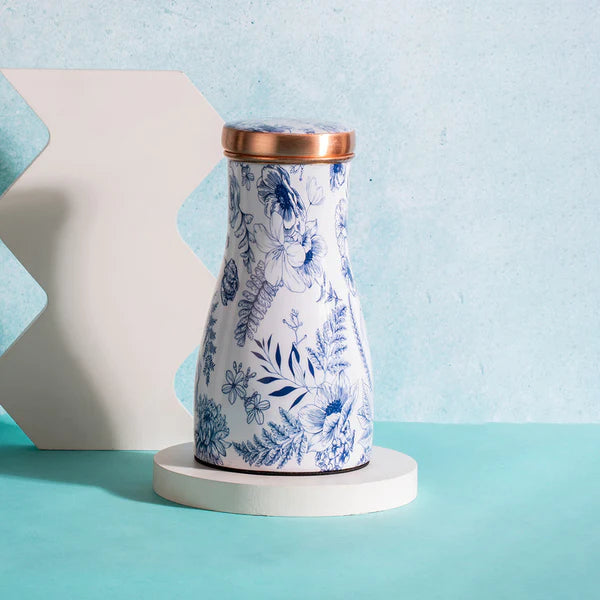 Copper Jug | White & Blue | 850 ml