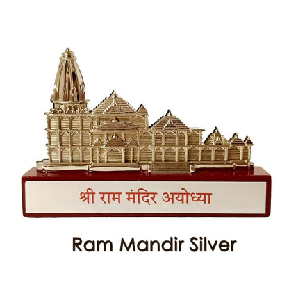 Awadh-Ayodhya Shree Ram Mandir Architectural Model Showpiece for Home Decor, Office | Copper &  Golden  Showpiece |  Ram mandir Model | ayodhya Temple Model | Gift Pack