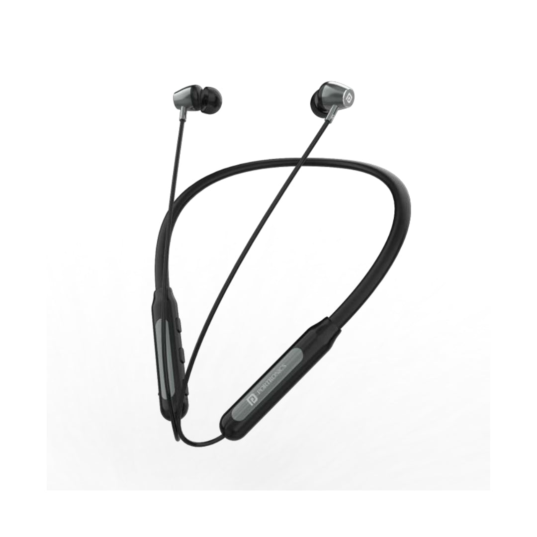 Portronics Harmonics Z2 Wireless Bluetooth 5.2 Headset with Mic, ENC Noise Cancelling, Upto 30Hrs Playtime, Fast Charging Type C Neckband, Voice Assistant, & in-line Controls (Copy)