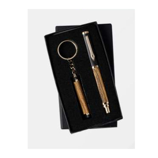 Stylish Crystal Head Designer Ball Pen & Keychain corporate combo set for best gift to your employee