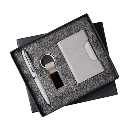 3 in 1 Combo set comes with Hook Keychain, Cardholder & Ball Pen Pen Gift Set