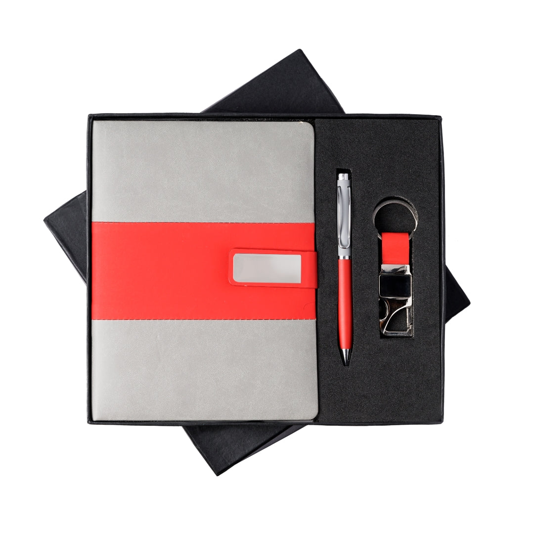 Personalized 3-in-1 Gift Set Pen and diary and keychain