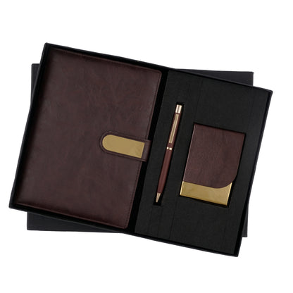 Personalized 3-in-1 Gifts sets of Diary with Cardholder & Pen