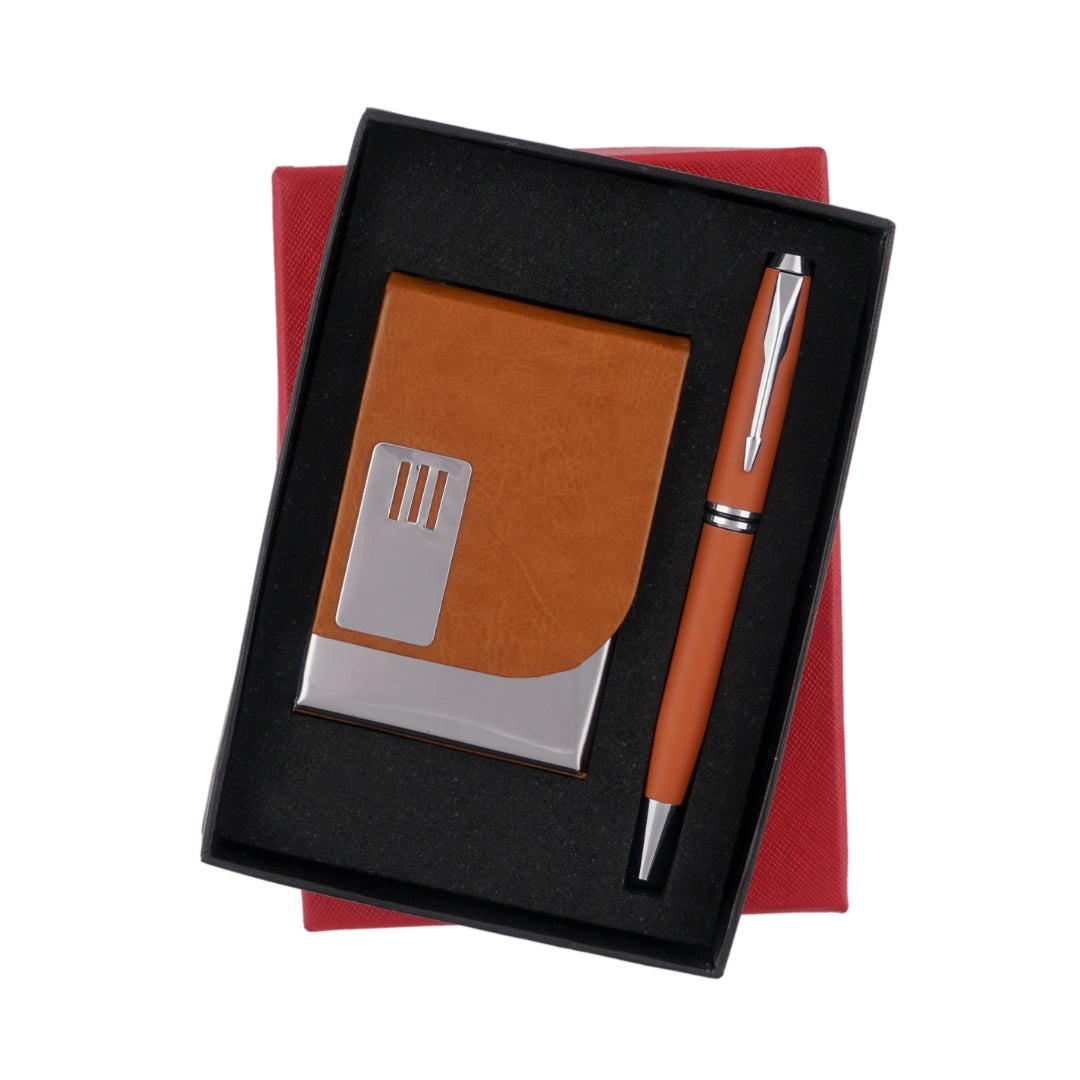 Personalized 2-in-1 Gifts sets Cardholder with pen