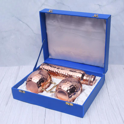 Exclusive Combo of Copper Bottle & 2 Moscow Mule Mug with Royal Gifting Box