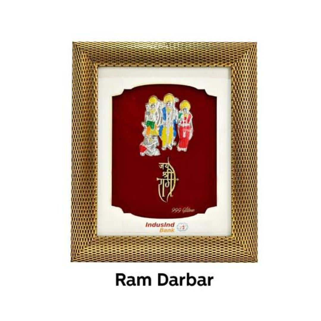 Golden  Wooden Gold  Plated  Ram Darbar For Home and office