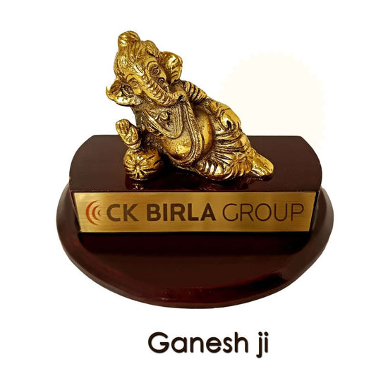 Customized Metal Ganesha Idol with branding