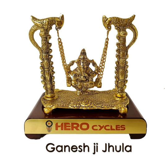 Customized Metal Ganesha Jhu;a  with branding