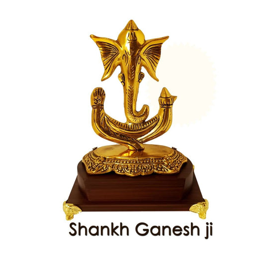 Customized Metal Shankh Ganesh JI