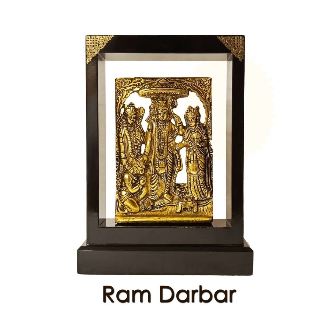 Customized Metal Ram, Laxman, Janki and Hanuman Ji Frame