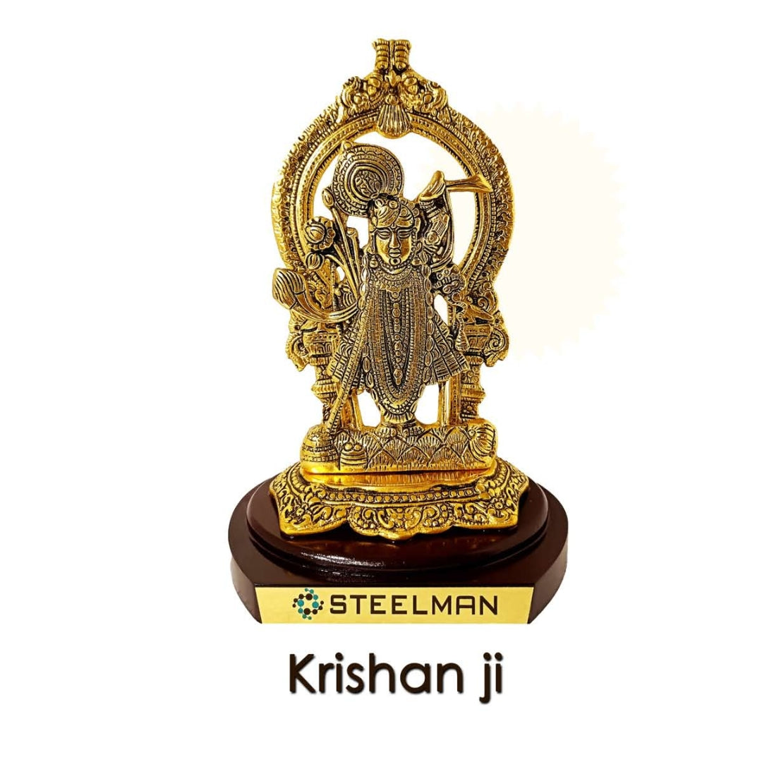 Standing Metal Krishna ji Idol