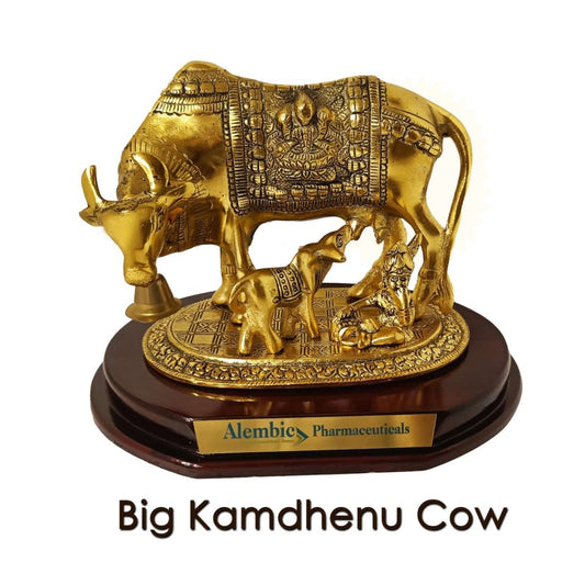 Metal Big Kamdhenu Cow