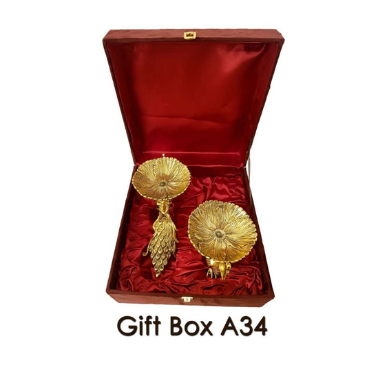 Brass Hindu tradition brass diya box