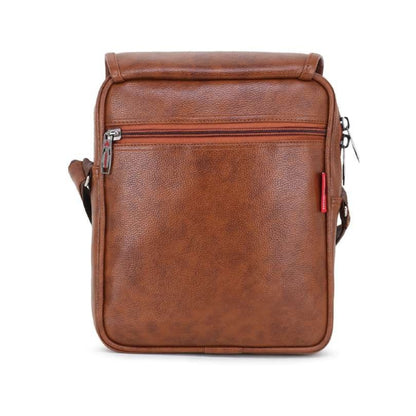 leatherette soft cross body sling bag for mens and women casual office travel bag