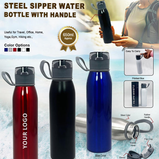 Steel Sport Sipper Water Bottle gift to your friends, husband, wife, daughter, and your son