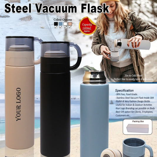 Steel Vaccum Flask gift to your friends, husband, wife, daughter, and your son