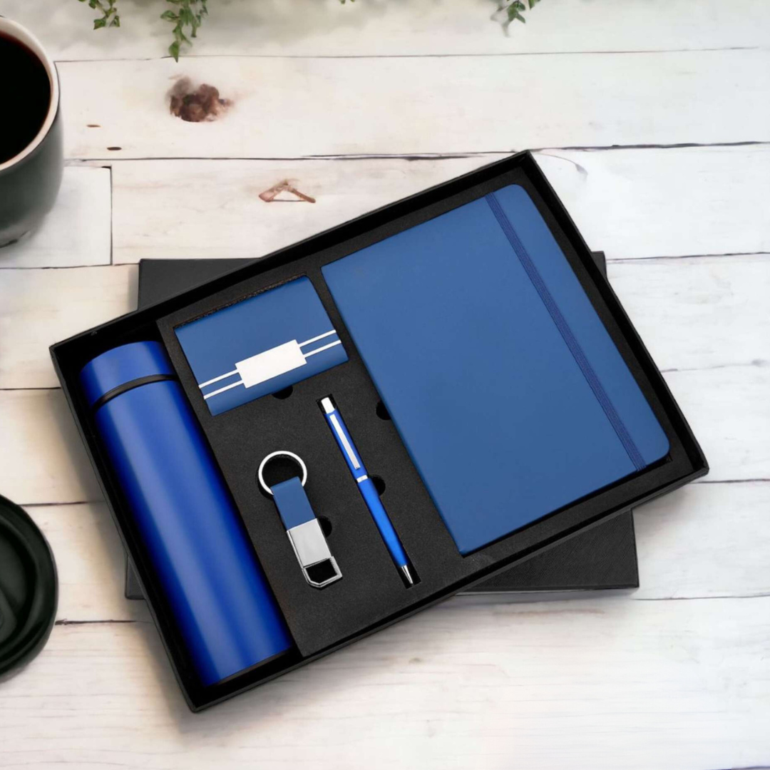 5 in 1 Corporate Gift Sets with Pen, Diary, Card case, metal Keychain and Bottle Gift for Husband, Boyfriend, Wife, Girlfriend, Brother, Sister, Father, Birthday, Anniversary