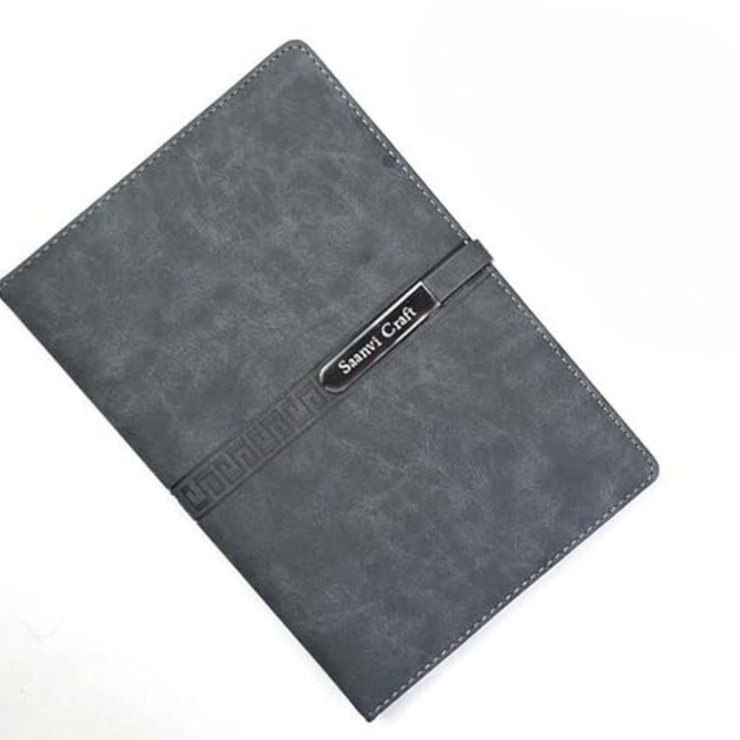 Personalized  Hard Bound United Leather PU Leather Promotional Executive Diary , A5 Size, For Office