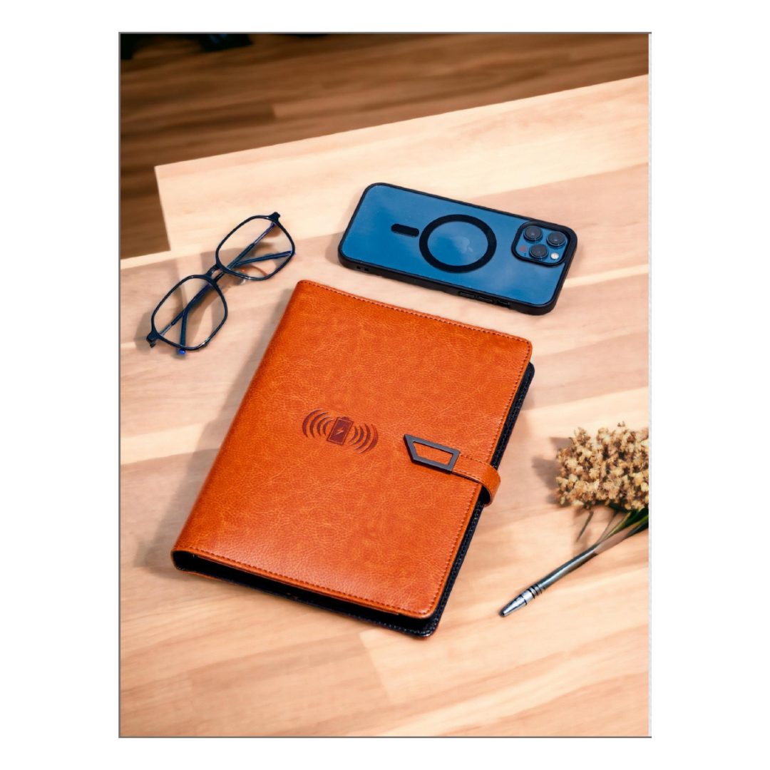 Diary with Power-Bank (5000 MAH)  with Wireless Regular Planner | Gifts For corporate employee, friends, Husband and wife