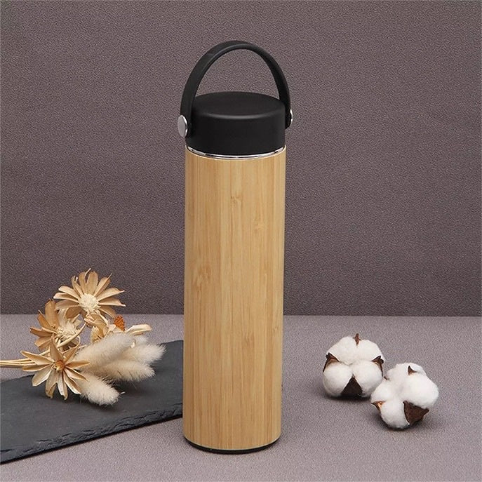 Strainer Eco Friendly Bamboo Water Bottle with handle 500ml |  Eco-friendly Bottle For Women, Bottle Water For All Drinks