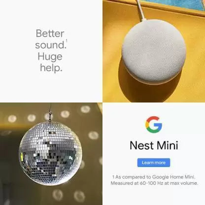 Google Nest Mini (2nd Gen)  (Grey)